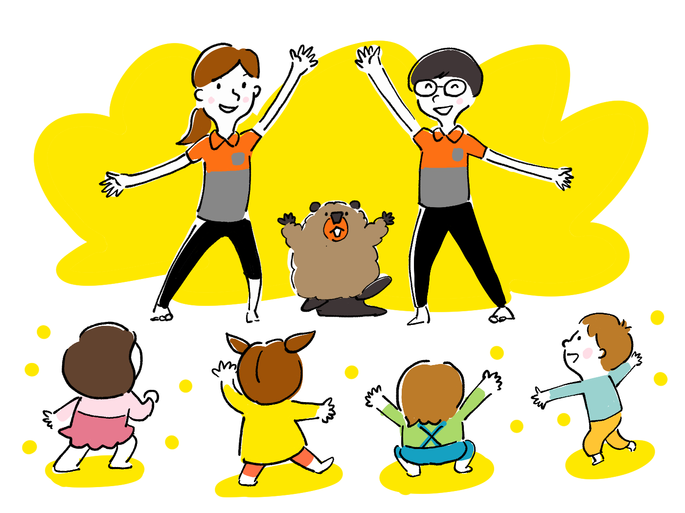 みんなでおどろう！